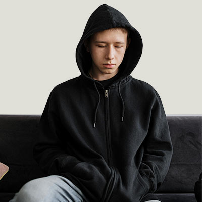 withdrawn teenager